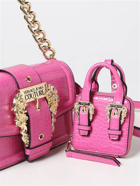 borsa versace couture rosa